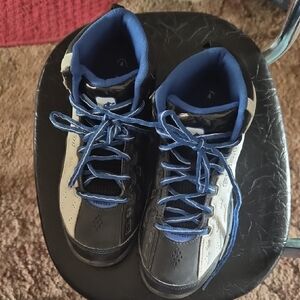 And1 Kids Black, White and Blue Lace-Up Sneakers